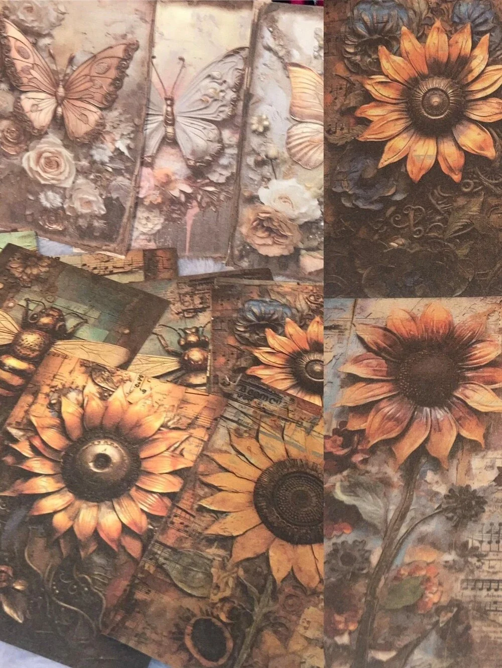 100x Steampunk Vintage Junk Journaling KIT Scrapbooking Paper Craft Supplies